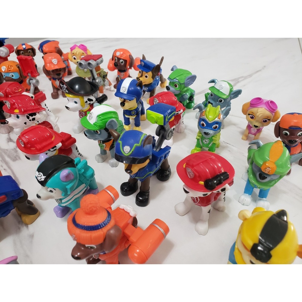 Lot 50 Paw Patrol Figures Rider Chase Marshall Skye Everest Zuma Mixed #3 - Picture 5 of 14